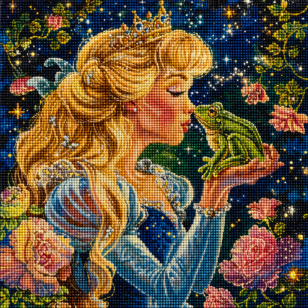 Princess Kisses Frog Diamond Art Kit