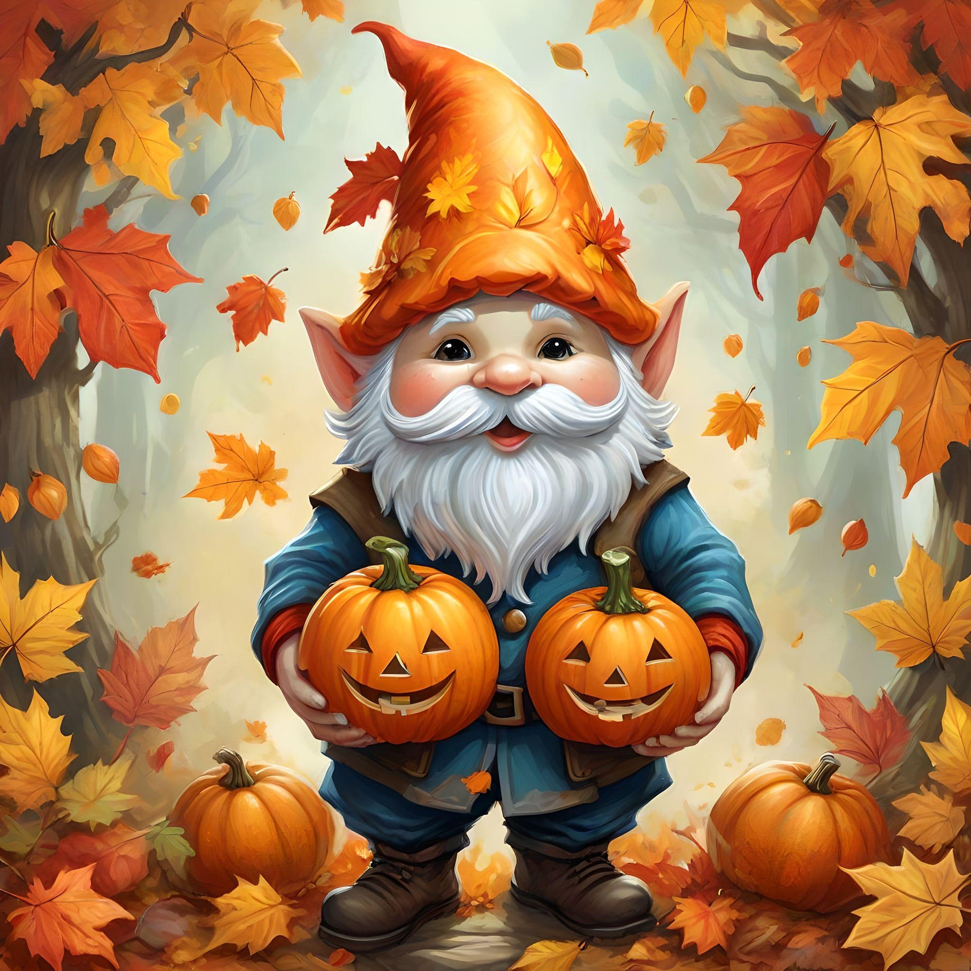 Pumpkin Gnome Diamond Art Kit