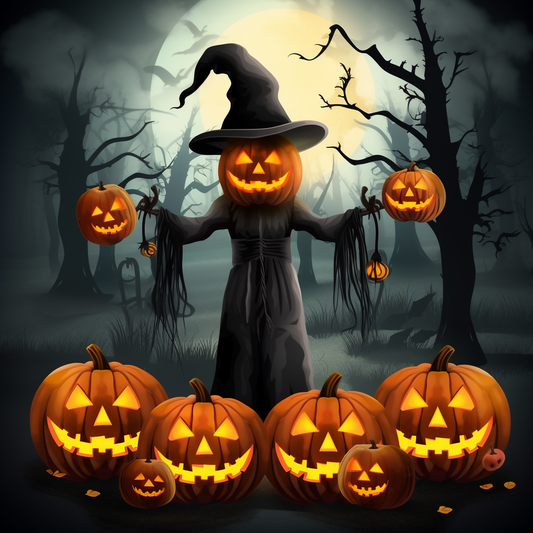 Pumpkin Heads Diamond Art Kit