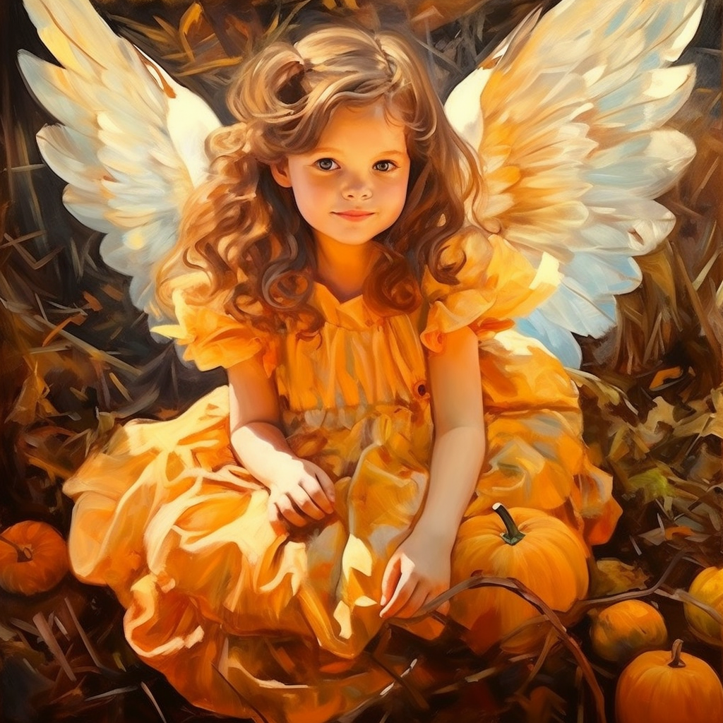 Pumpkin Patch Angel Diamond Art Kit