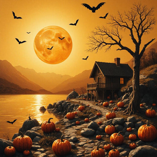Pumpkin Path Diamond Art Kit