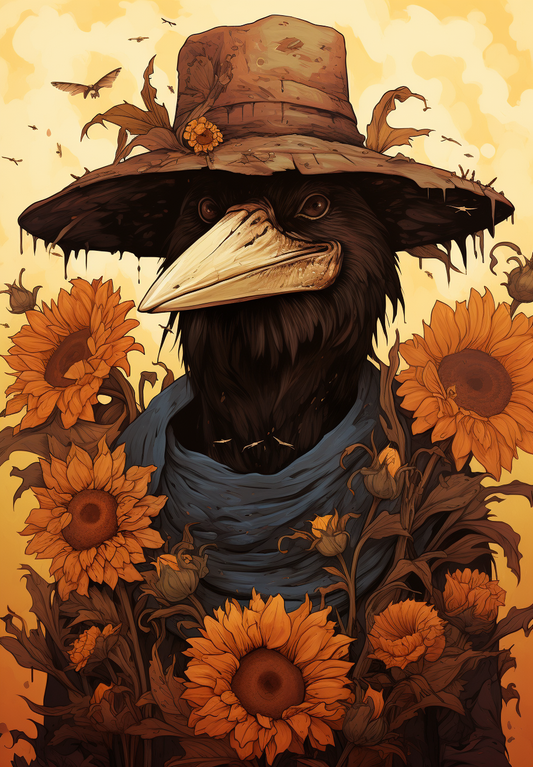 Raven Scarecrow Diamond Art Kit