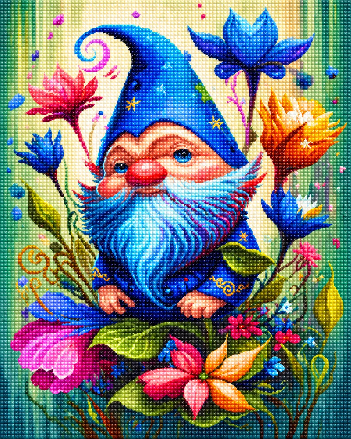 Red Nose Gnome Diamond Art Kit
