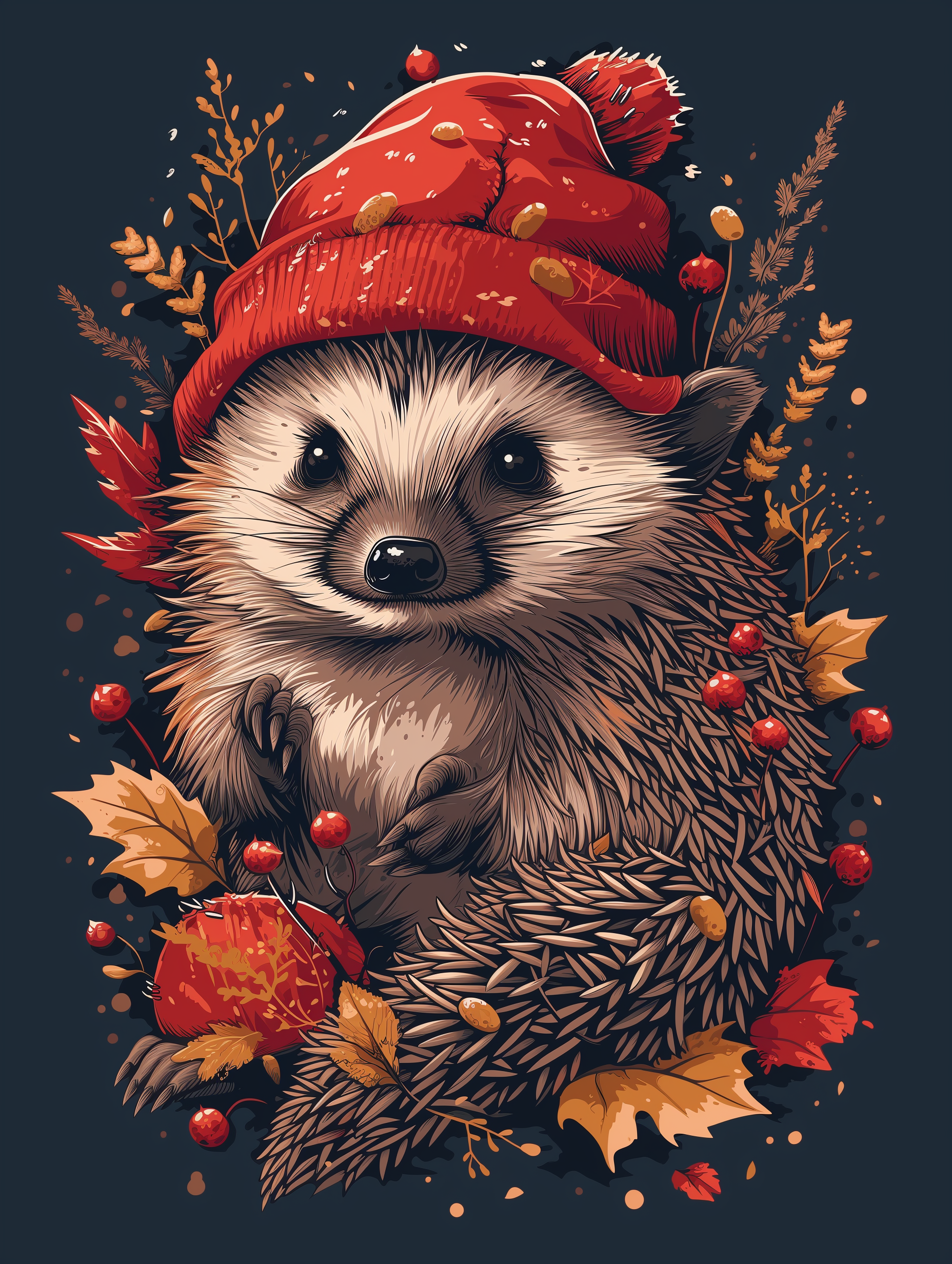 Red Hat Hedgehog Diamond Art Kit