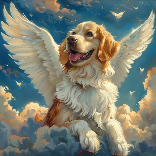 Retriever Angel Diamond Art Kit