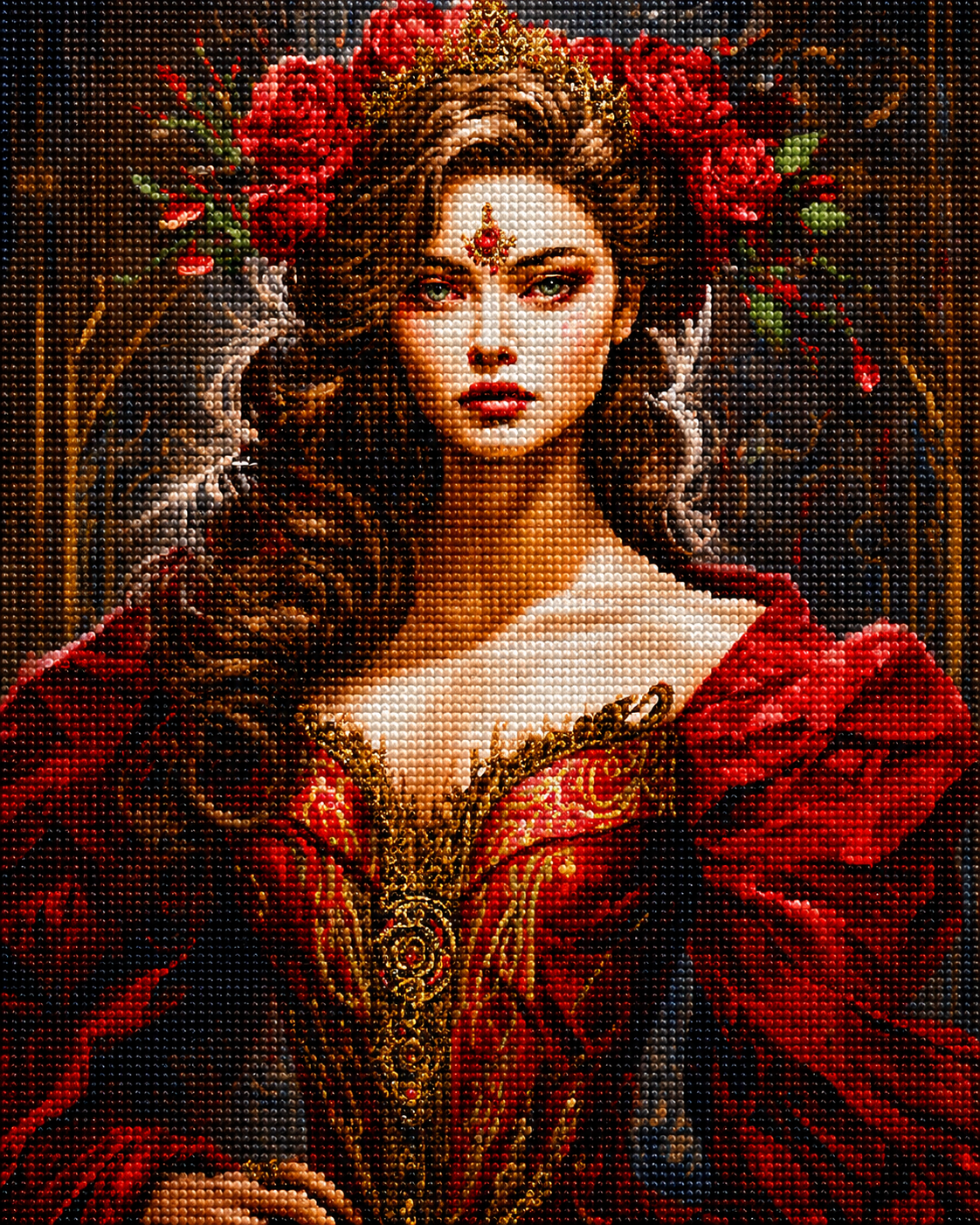 Rose Crown Queen Diamond Art Kit
