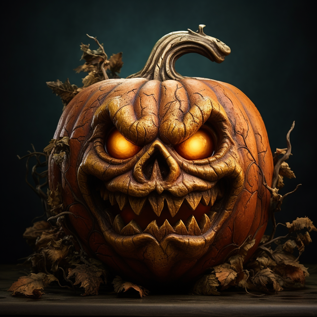 Scary Face Pumpkin Diamond Art Kit