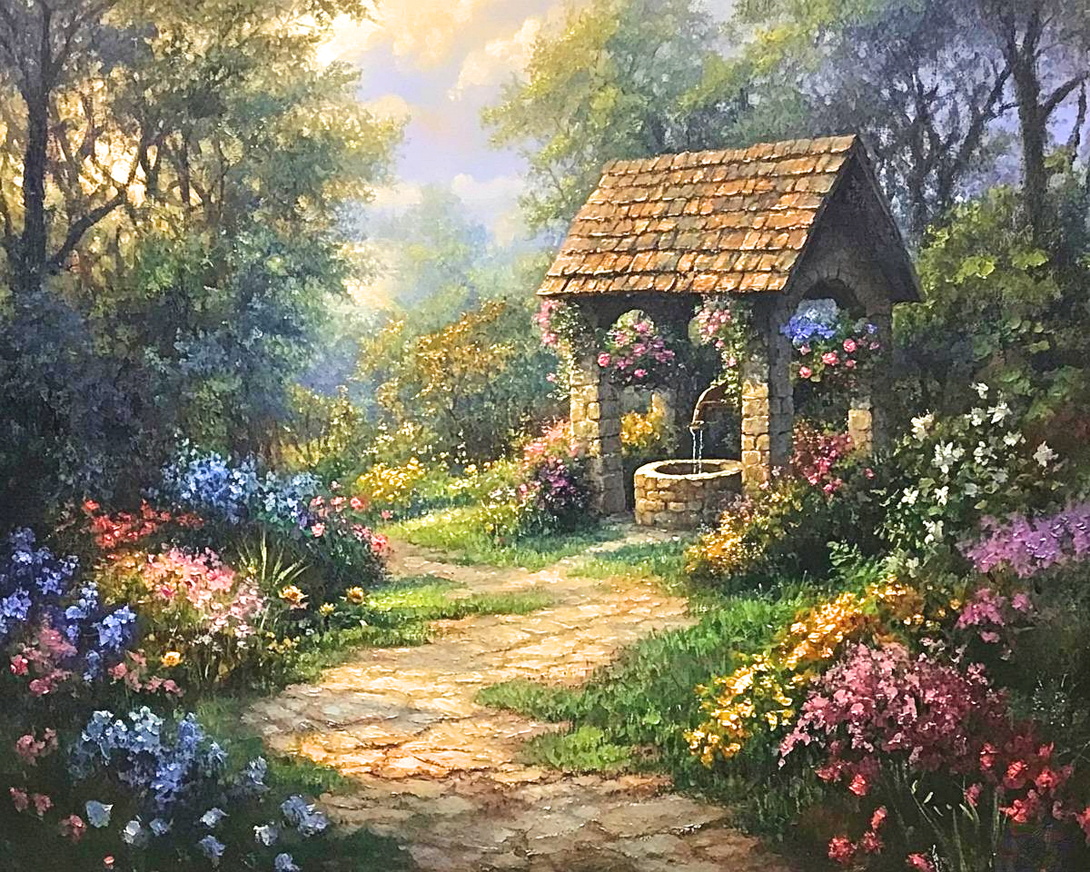 Secret Garden Well Diamond Art Kit