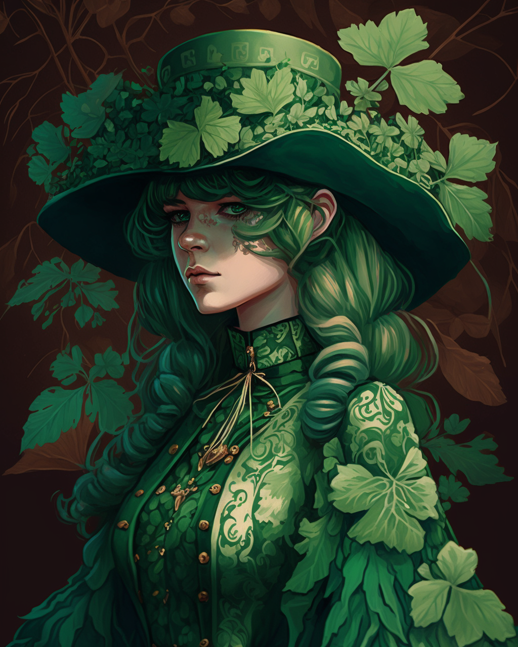Shamrock Girl Diamond Art Kit