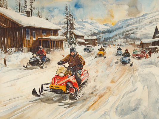 Snowmobiles Diamond Art Kit