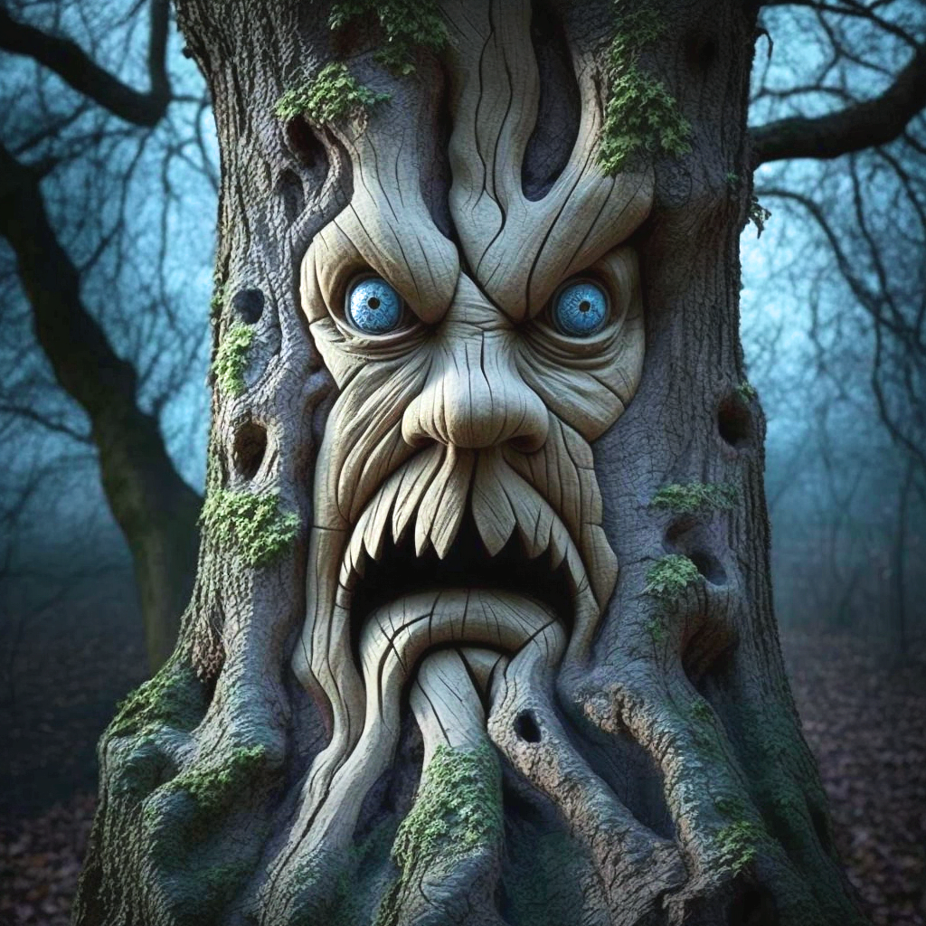 Spooky Tree Face Diamond Art Kit