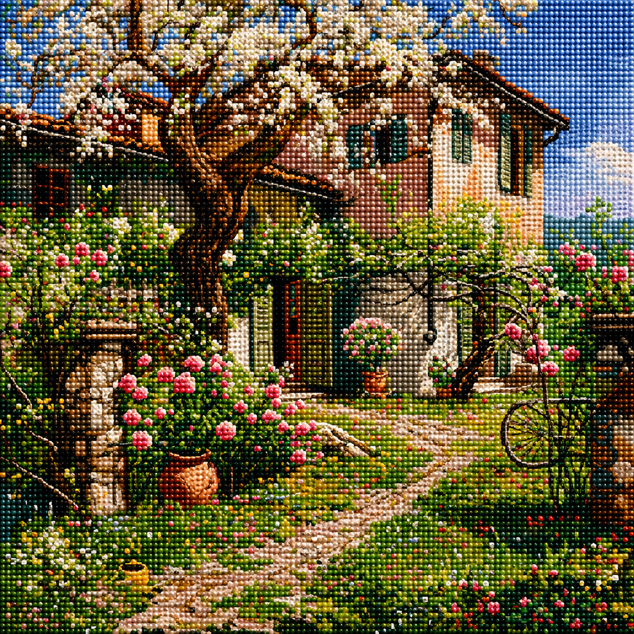 Spring Flower Home Diamond Art Kit