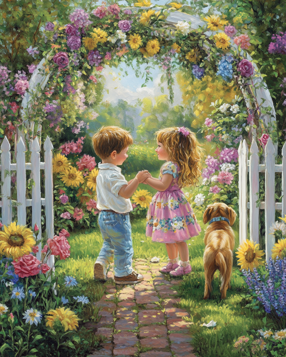 Spring Love in the Garden Diamond Art Kit