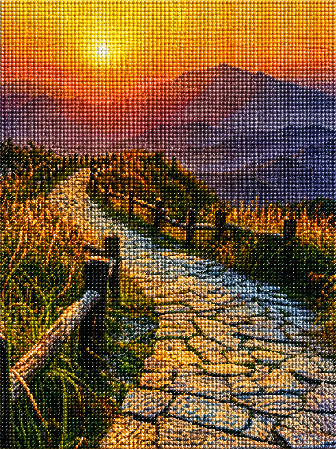 Stone Road Sunrise Diamond Art Kit