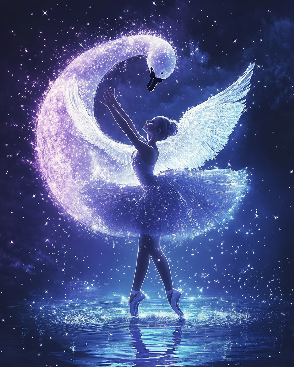 Swan Lake Dancer Diamond Art Kit