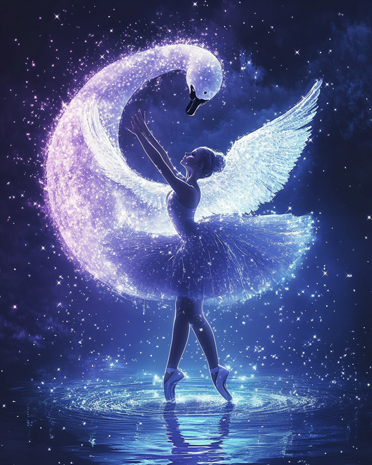 Swan Lake Dancer Diamond Art Kit