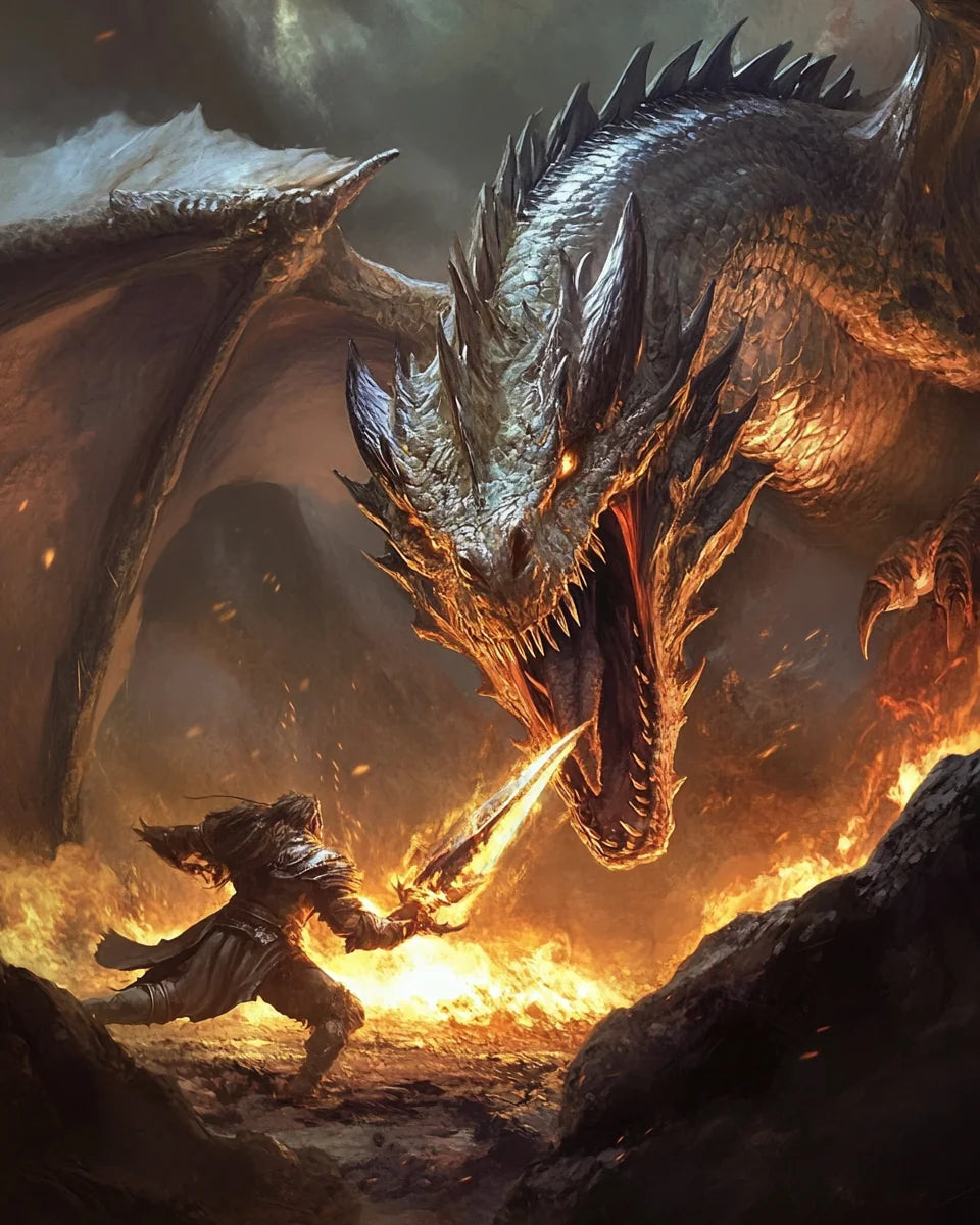 Dragon Fighter And Dragon Diamond Art Kit