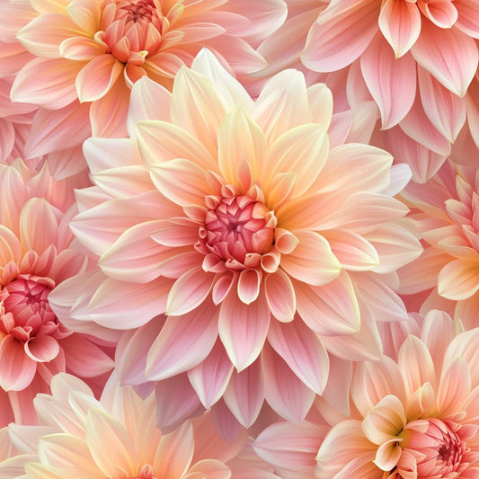 Yellow Pink Dahlia Diamond Art Kit