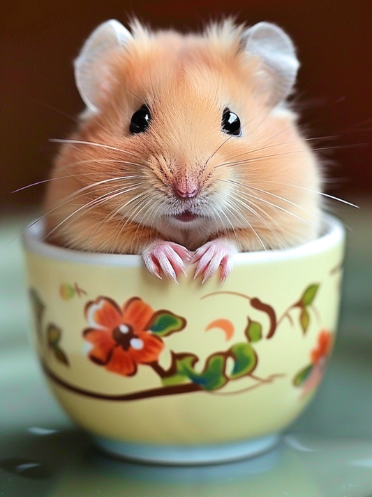Teacup Hamster Diamond Art Kit