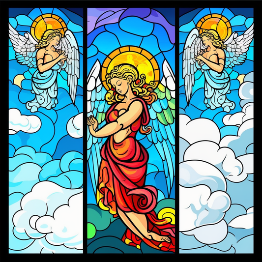 Three Angel Panel Diamond Art Kit