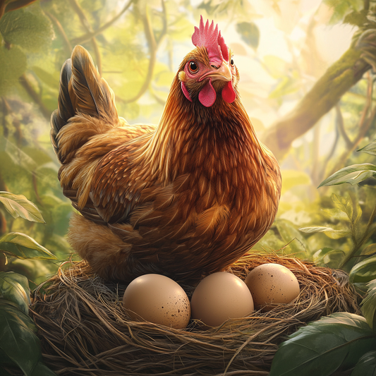 Three Eggs and Chicken Diamond Art Kit