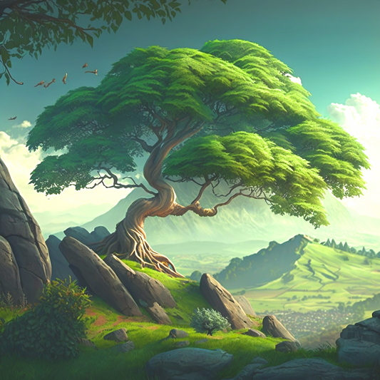 Tree on a Hill Diamond Art Kit