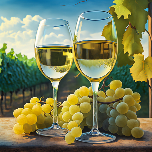 Two Glasses of White Wine Diamond Art Kit