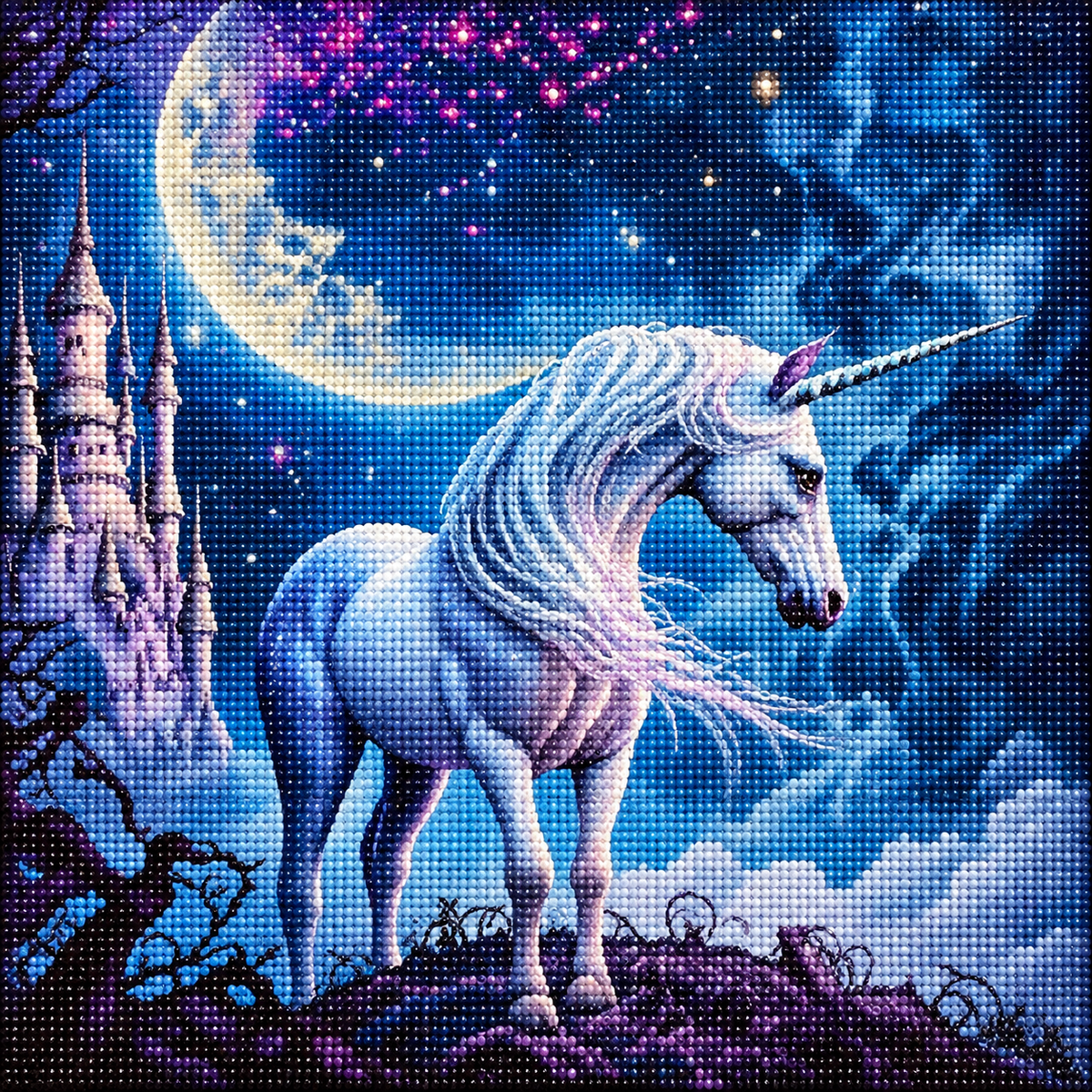 Unicorn Moon Diamond Art Kit