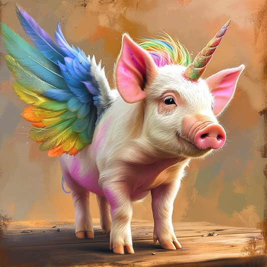 Unicorn Pig Diamond Art Kit