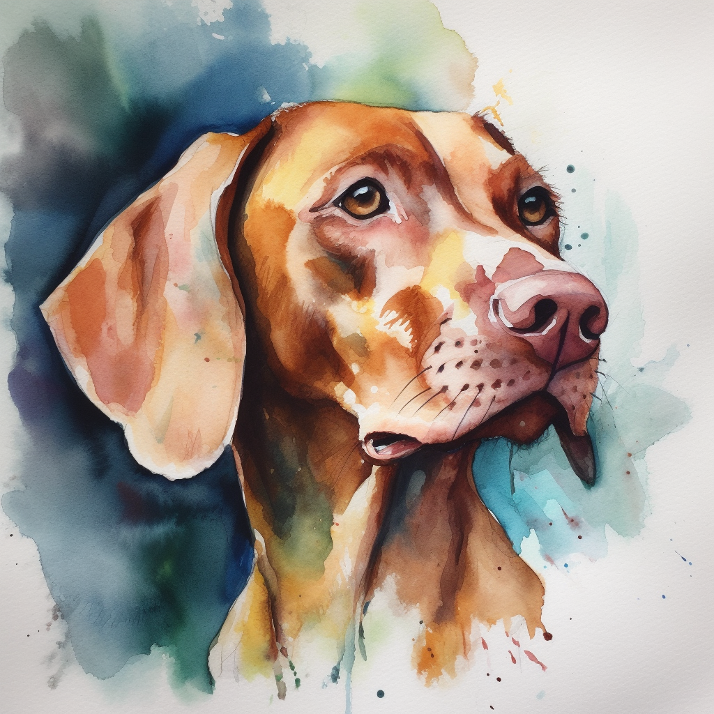 Watercolor Vizsla Diamond Art Kit