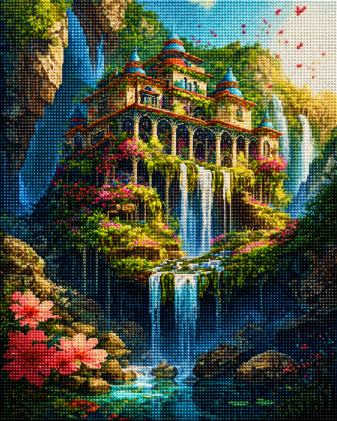 Waterfall Palace Diamond Art Kit