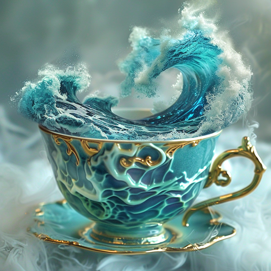 Wave in a Tea Cup Diamond Art Kit