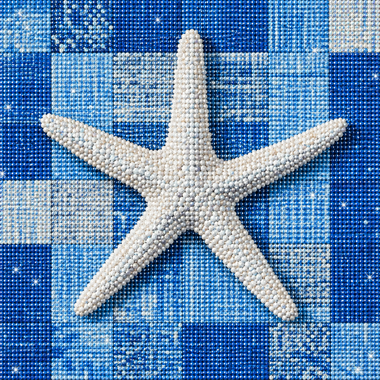 White Starfish Diamond Art Kit