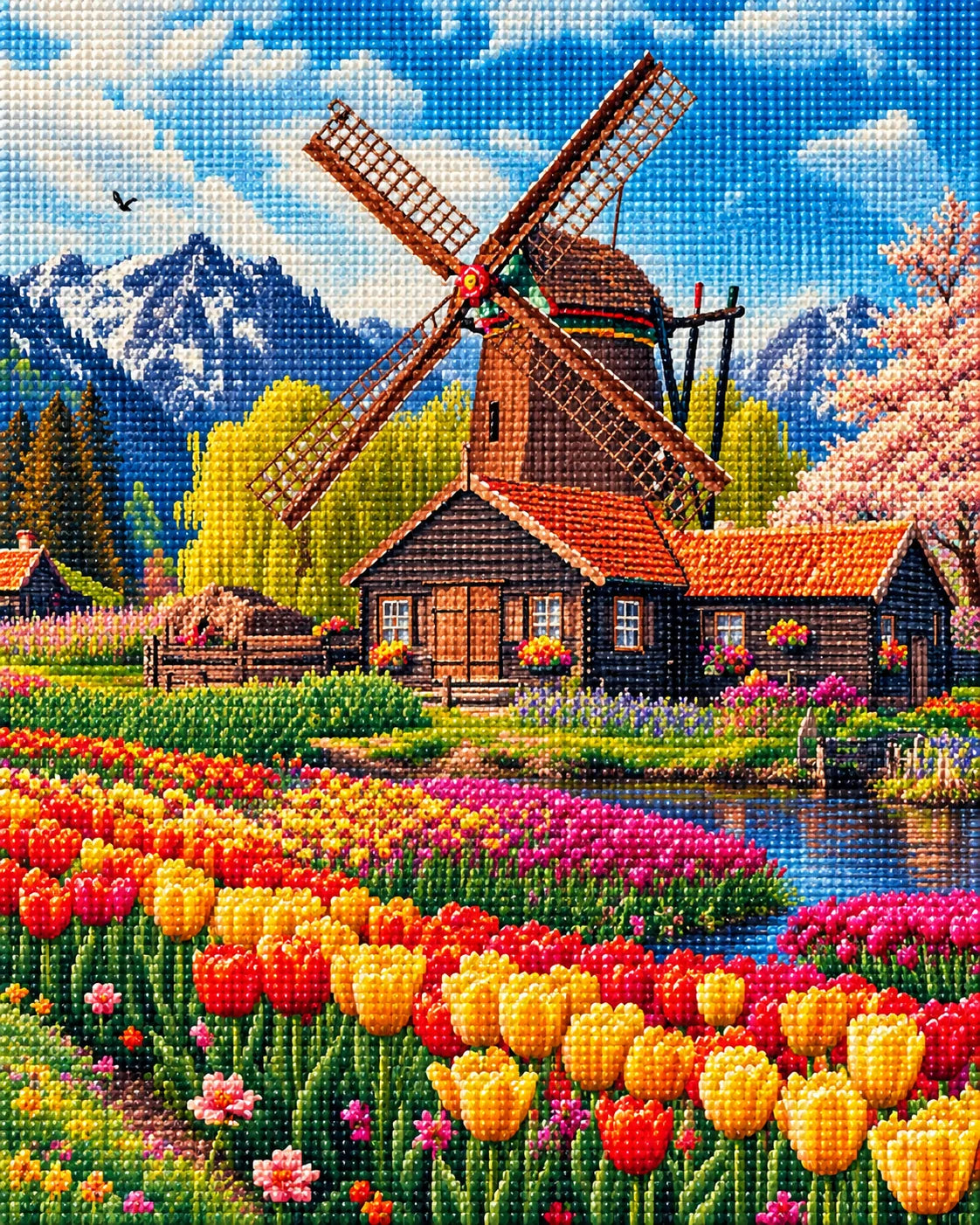 Windmill Home Diamond Art Kit