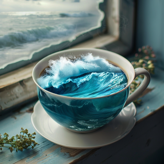 Windowsill Wave in a Cup Diamond Art Kit