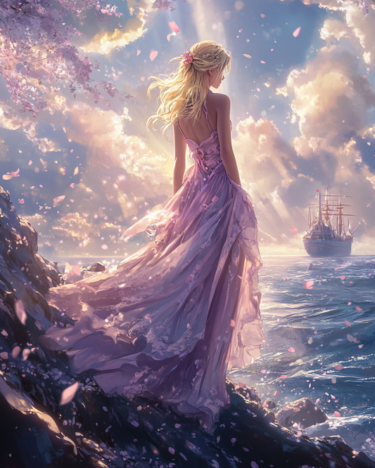 Woman by the Sea Diamond Art Kit