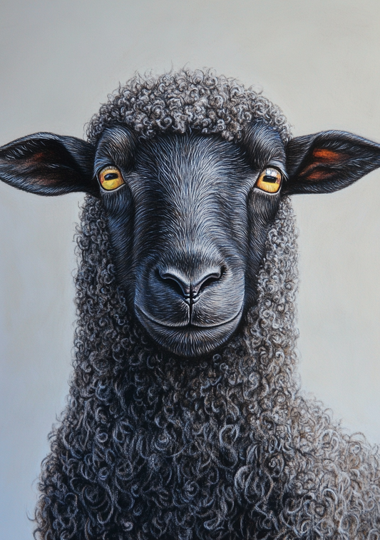 Wooly Black Sheep Diamond Art Kit