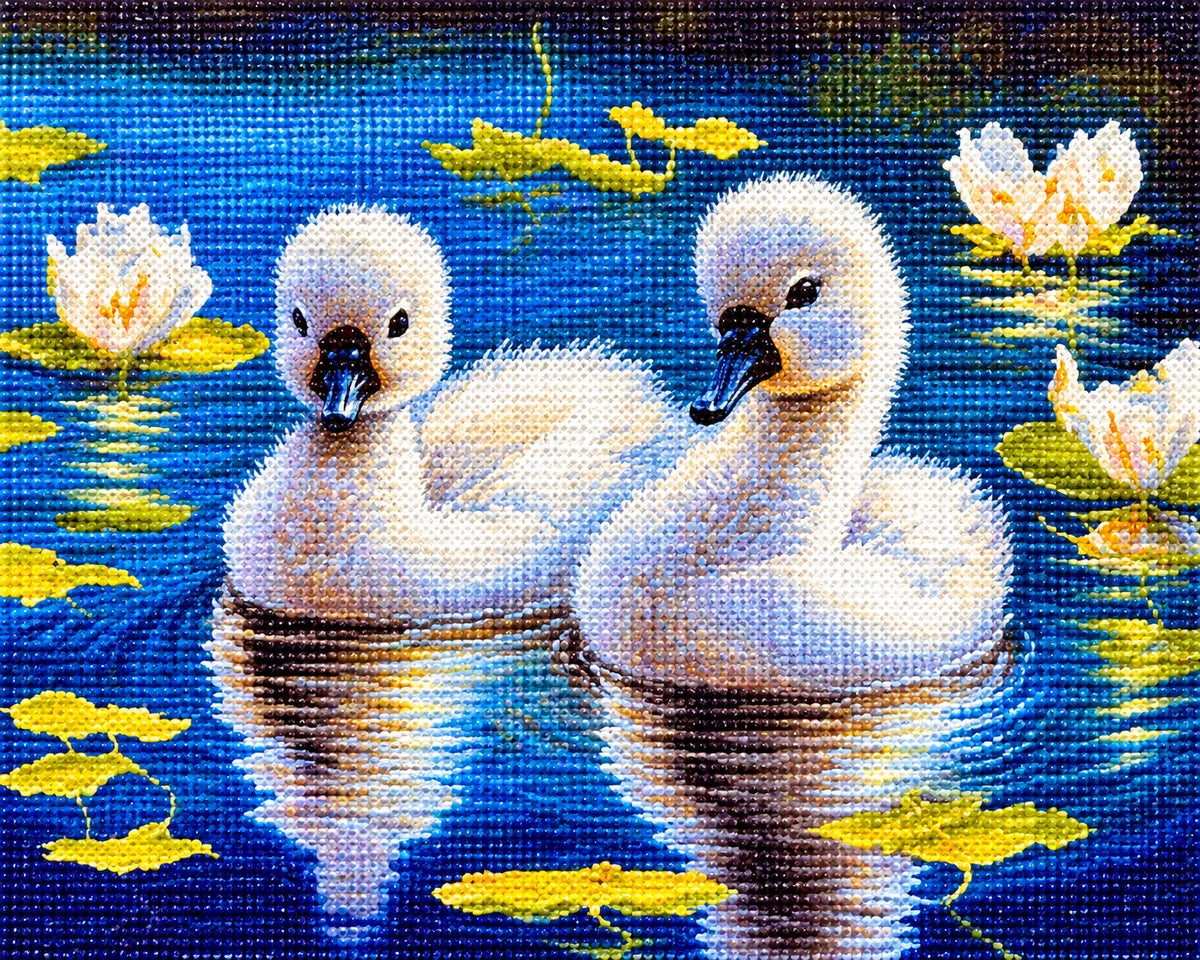 Yellow Flower Cygnets Diamond Art Kit