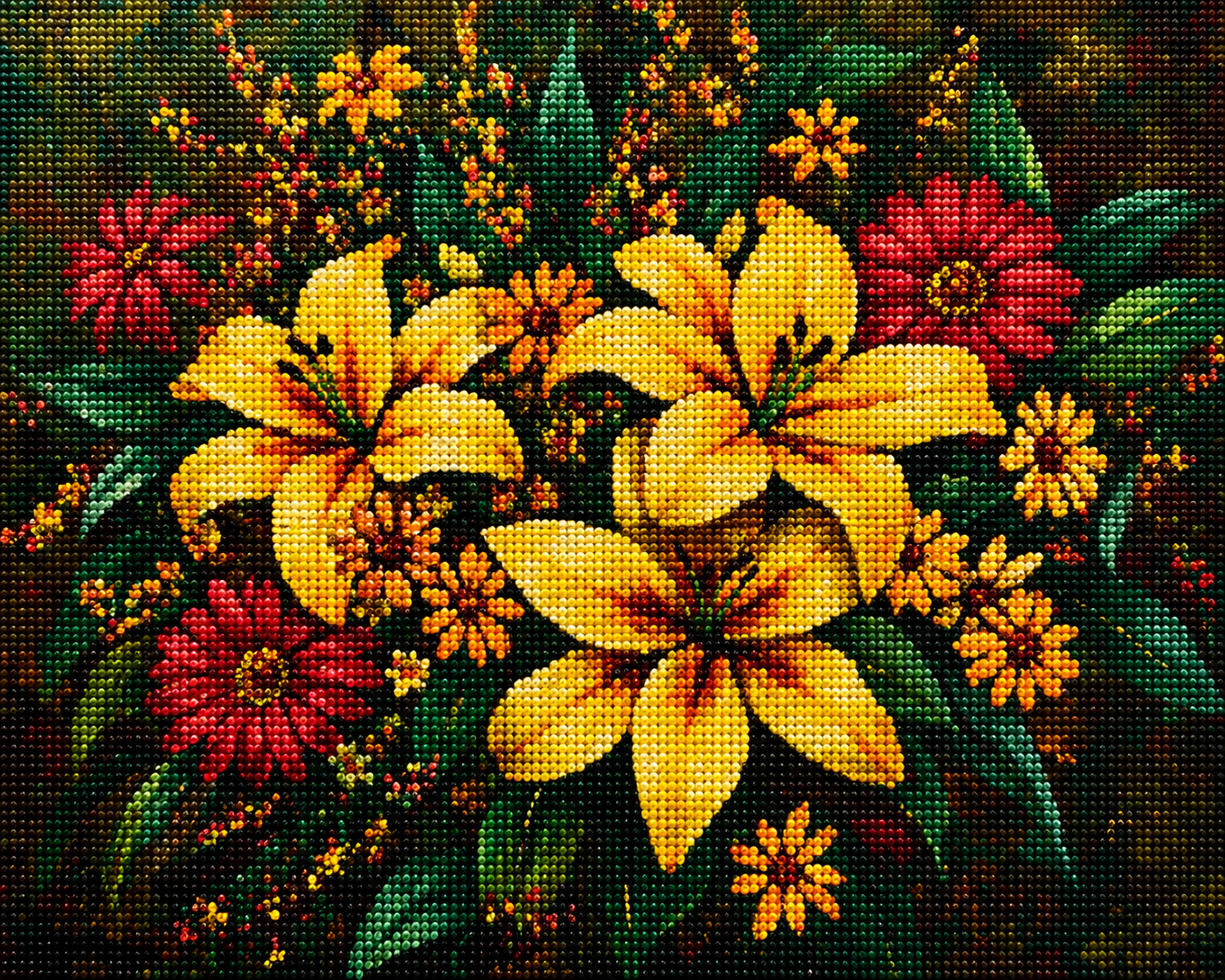 Yellow Flowers Diamond Art Kit