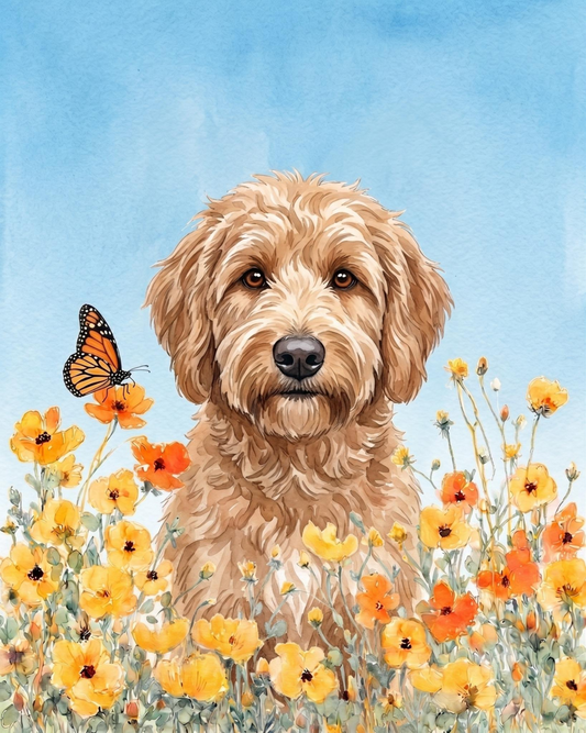 Yellow Poppies Golden Noodle Diamond Art Kit