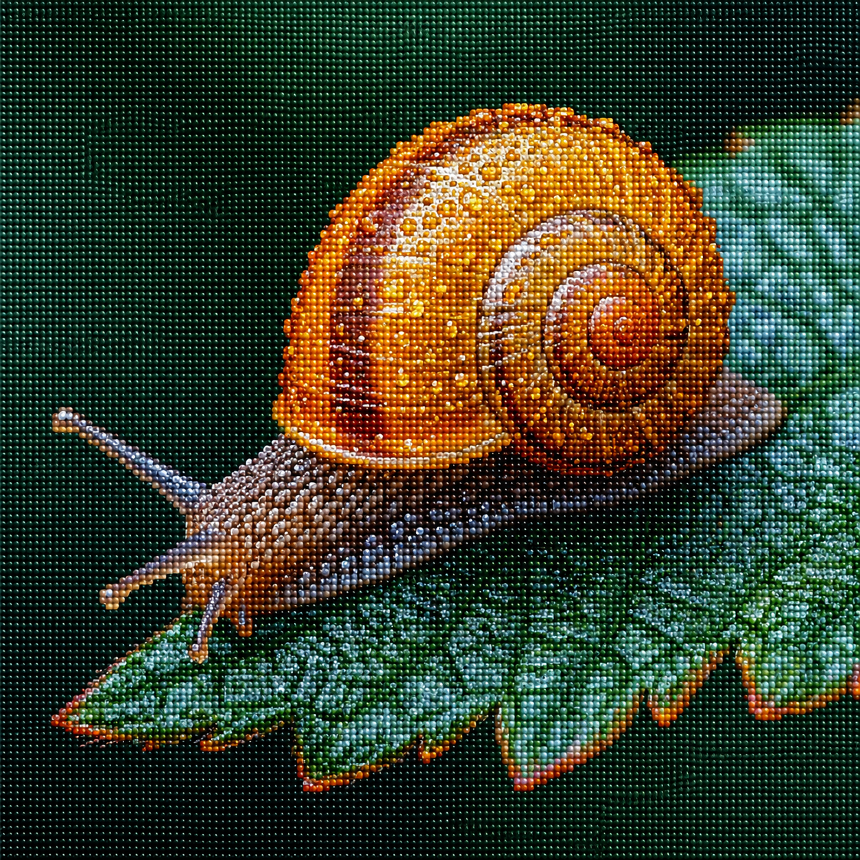 Yellow Shell Snail Diamond Art Kit