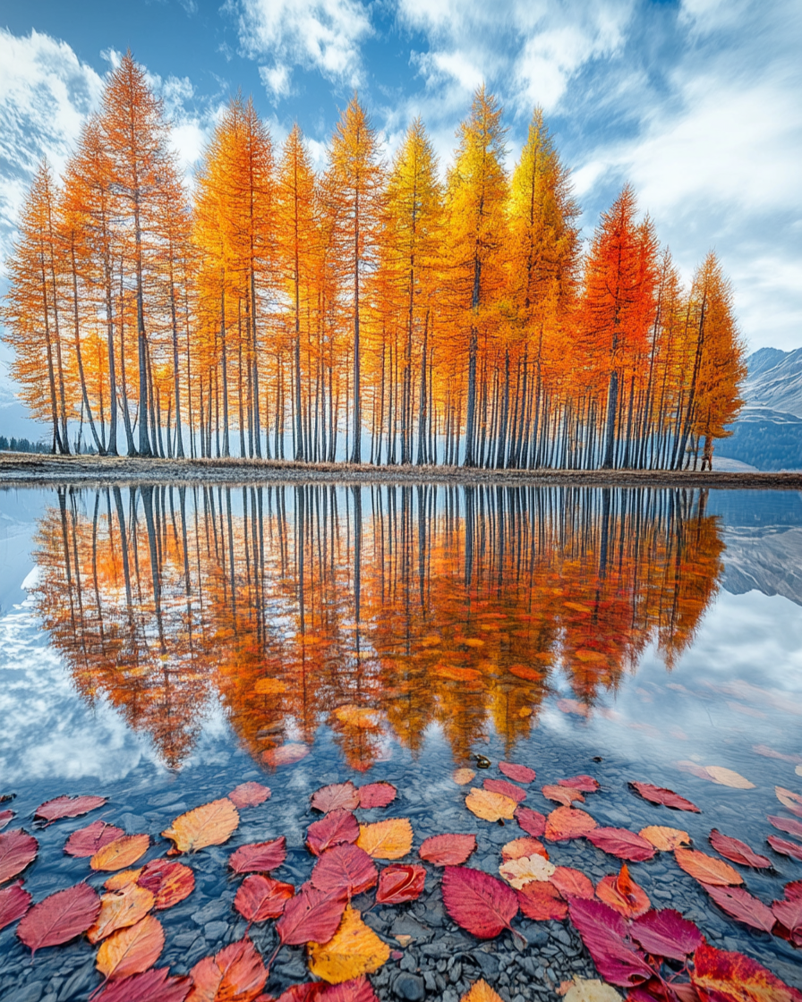 Yellow Trees and Leaves Diamond Art Kit