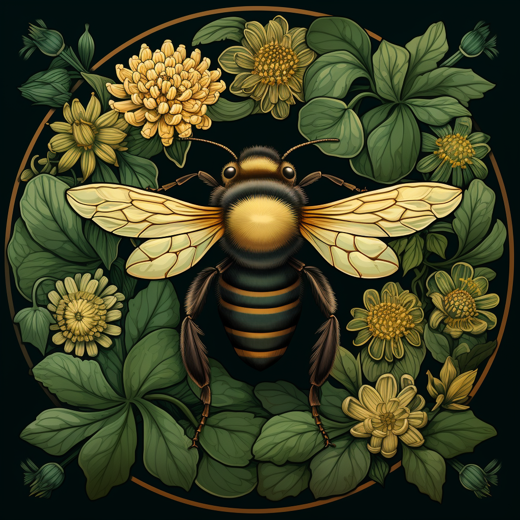 Yellow Wing Bee Diamond Art Kit
