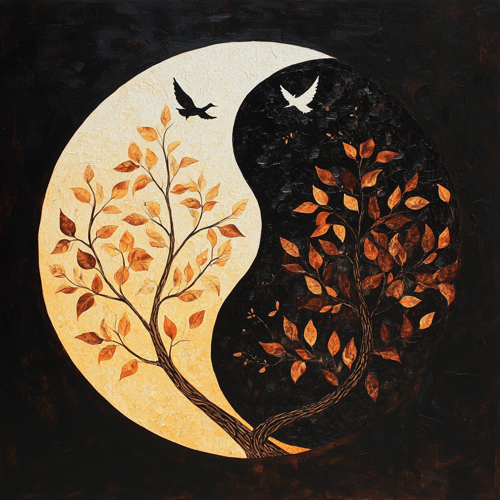 Yin and Yang Tree Diamond Art Kit