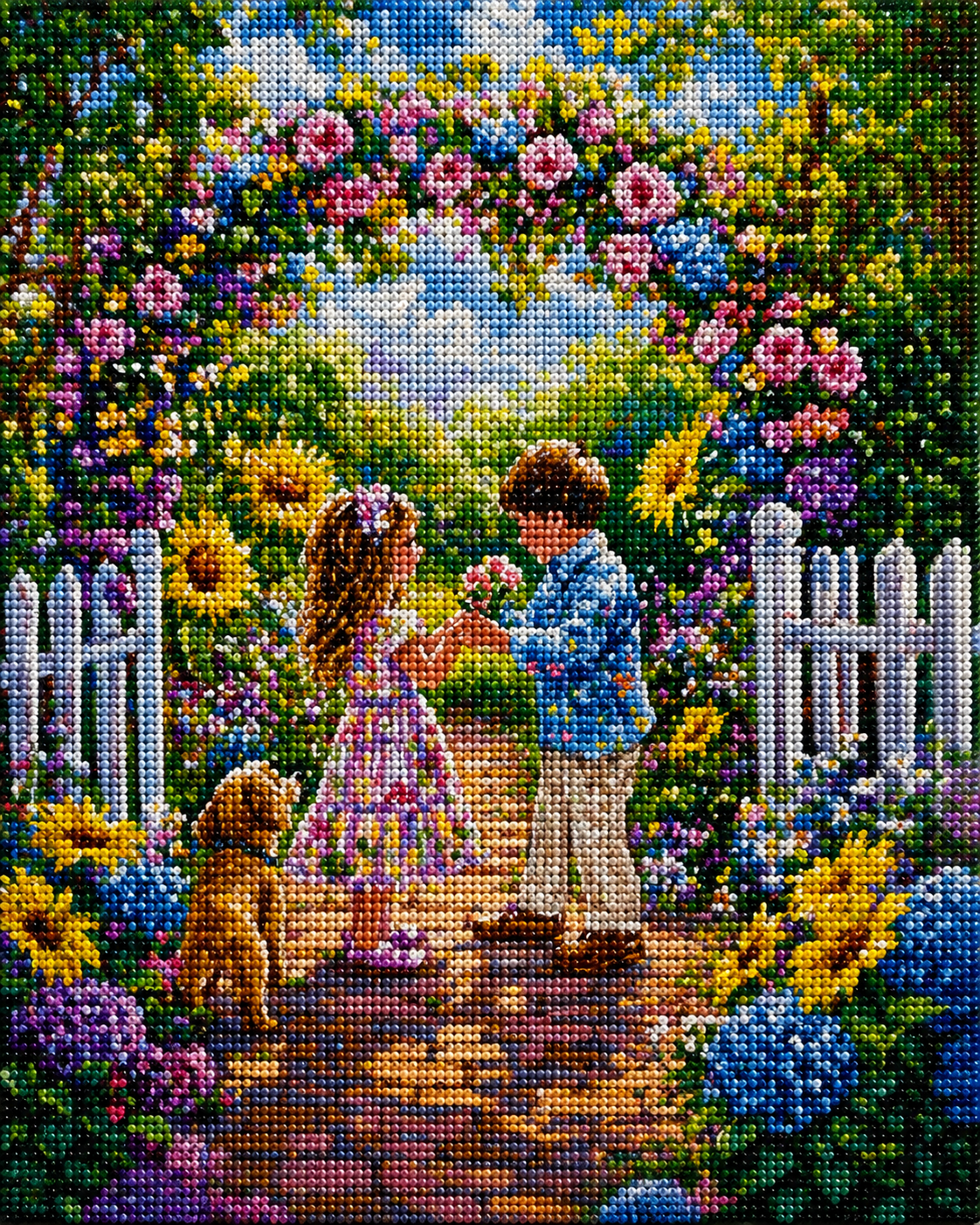 Young Love Flower Arch Diamond Art Kit