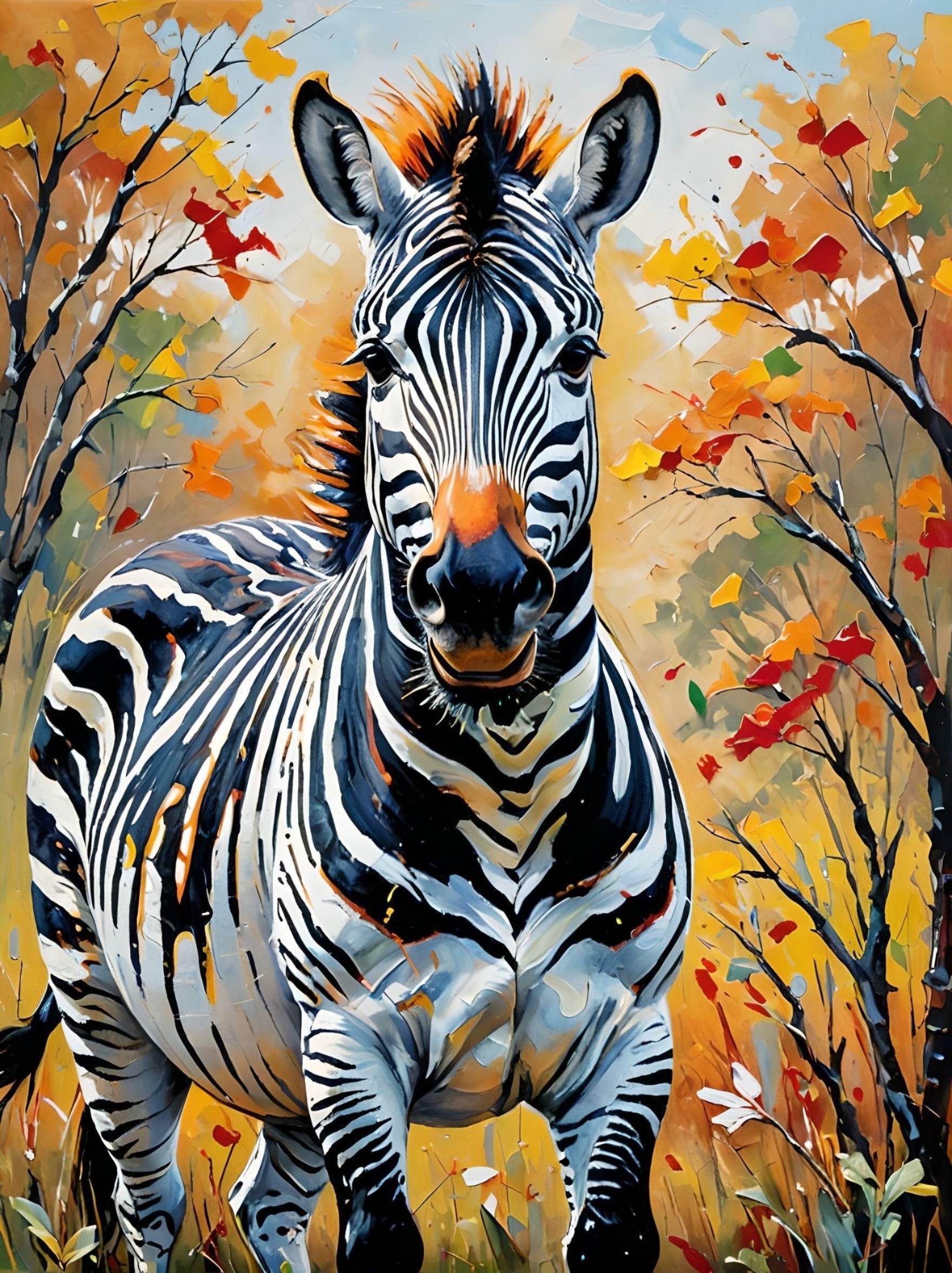 Zebra on the Safari Diamond Art Kit