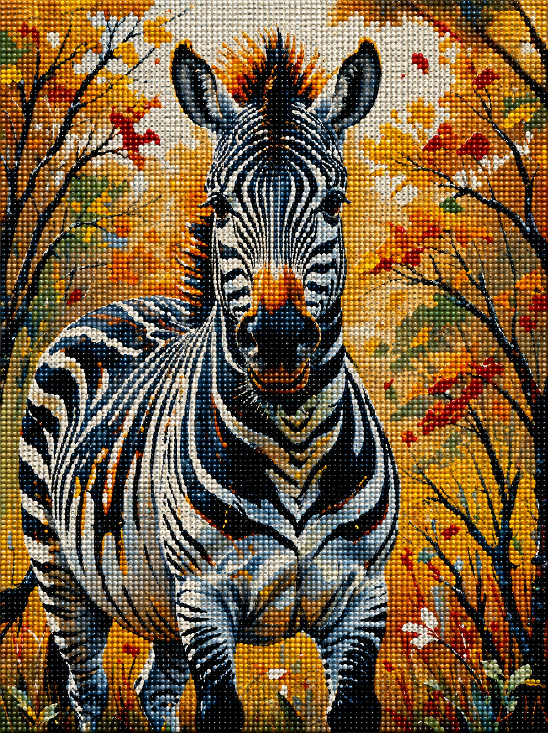 Zebra on the Safari Diamond Art Kit
