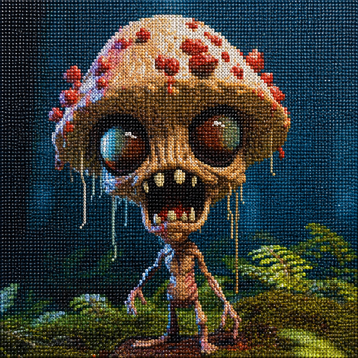 Zombie Mushroom Diamond Art Kit
